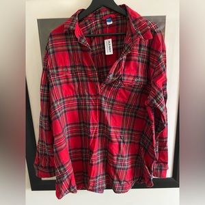 Maternity Plaid Shirt